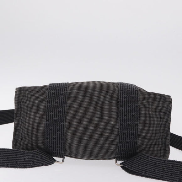 HERMES Her Line A Dos MM Backpack Canvas Gray Silver Auth 202511