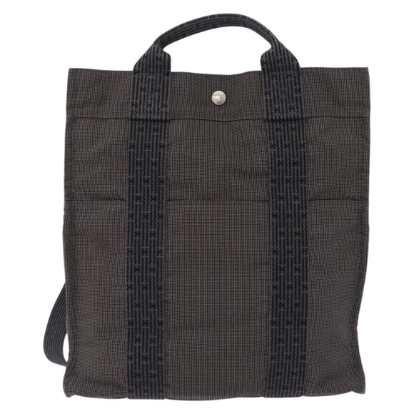 HERMES Her Line A Dos MM Backpack Canvas Gray Silver Auth 202511