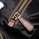 Miu Miu Hand Bag Leather 2way Brown Gold Auth 202512A-26