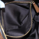 Miu Miu Hand Bag Leather 2way Brown Gold Auth 202512A-27