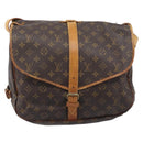 LOUIS VUITTON Monogram Saumur 35 Shoulder Bag M42254 LV Auth 202513-2