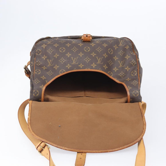 LOUIS VUITTON Monogram Saumur 35 Shoulder Bag M42254 LV Auth 202513