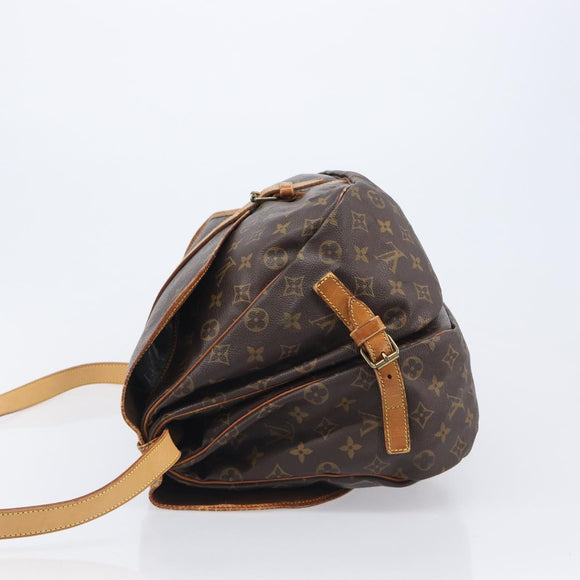 LOUIS VUITTON Monogram Saumur 35 Shoulder Bag M42254 LV Auth 202513