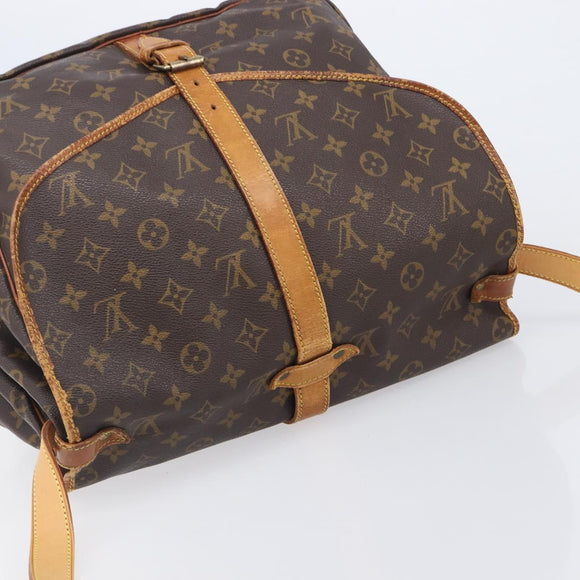 LOUIS VUITTON Monogram Saumur 35 Shoulder Bag M42254 LV Auth 202513