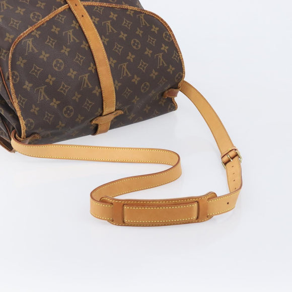 LOUIS VUITTON Monogram Saumur 35 Shoulder Bag M42254 LV Auth 202513