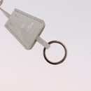 PRADA Hand Pouch Hand Bag pile White Silver Auth 202515A-9