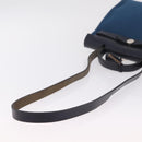 HERMES Herbag Zip PM Hand Bag Canvas Leather 2way Navy Silver Auth 202516SAM-10