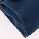 HERMES Herbag Zip PM Hand Bag Canvas Leather 2way Navy Silver Auth 202516SAM-15