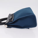 HERMES Herbag Zip PM Hand Bag Canvas Leather 2way Navy Silver Auth 202516SAM-6