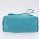 PRADA Hand Bag 2way Green Gold Auth 202518A-6