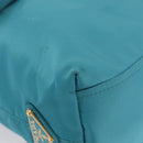 PRADA Hand Bag 2way Green Gold Auth 202518A-18