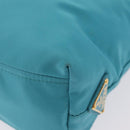PRADA Hand Bag 2way Green Gold Auth 202518A-21