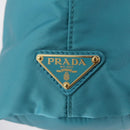 PRADA Hand Bag 2way Green Gold Auth 202518A-22