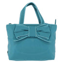 PRADA Hand Bag 2way Green Gold Auth 202518A-13