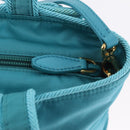 PRADA Hand Bag 2way Green Gold Auth 202518A-23