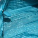 PRADA Hand Bag 2way Green Gold Auth 202518A-10