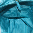 PRADA Hand Bag 2way Green Gold Auth 202518A-25