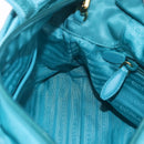 PRADA Hand Bag 2way Green Gold Auth 202518A-26