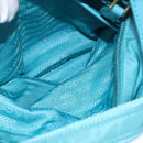 PRADA Hand Bag 2way Green Gold Auth 202518A-29