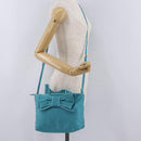 PRADA Hand Bag 2way Green Gold Auth 202518A-30