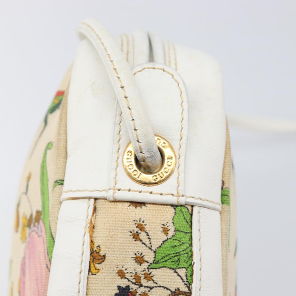 GUCCI Flora Shoulder Bag Canvas Multicolor Gold 007 113 0068 Auth 202519