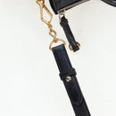 Miu Miu Hand Bag Vitellolux 2way Black Gold Auth 202521M-9