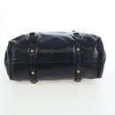 Miu Miu Hand Bag Vitellolux 2way Black Gold Auth 202521M-5