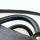 Miu Miu Hand Bag Vitellolux 2way Black Gold Auth 202521M-14