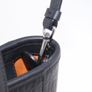 MCM Vicetos Logogram Bag PVC Leather 2way LOONEY TUNES Black Silver Auth 202523M-22