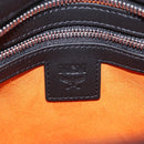 MCM Vicetos Logogram Bag PVC Leather 2way LOONEY TUNES Black Silver Auth 202523M-24