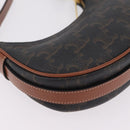 CELINE Triomphe Mini Ava Pouch PVC Black Gold Auth 202524M-12