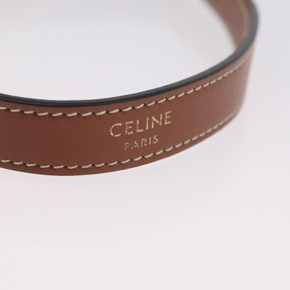 CELINE Triomphe Mini Ava Pouch PVC Black Gold Auth 202524M