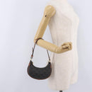 CELINE Triomphe Mini Ava Pouch PVC Black Gold Auth 202524M-21