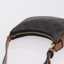 CELINE Triomphe Mini Ava Pouch PVC Black Gold Auth 202524M-6