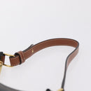 CELINE Triomphe Mini Ava Pouch PVC Black Gold Auth 202524M-8