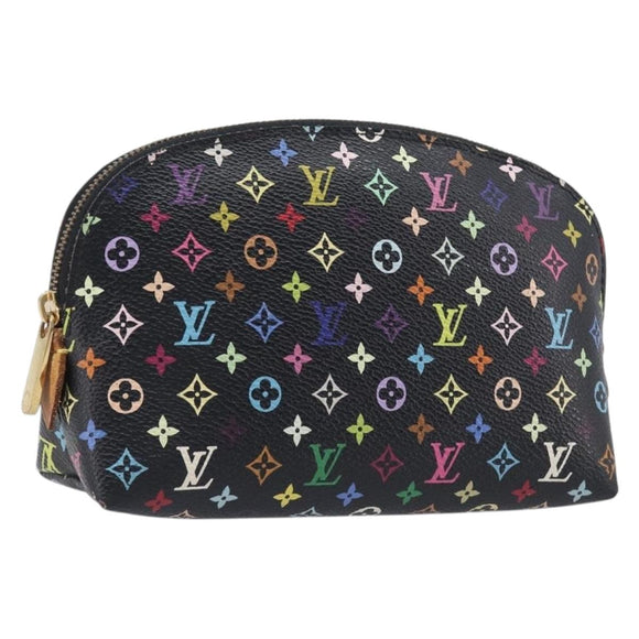 LOUIS VUITTON Monogram Multicolor Pochette Pouch Black M47355 LV Auth 202530
