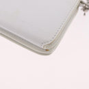 Balenciaga Chain Shoulder Compact Wallet Leather 2way White 623241 Auth 202531M-18