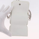 Balenciaga Chain Shoulder Compact Wallet Leather 2way White 623241 Auth 202531M-9
