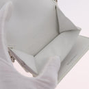 Balenciaga Chain Shoulder Compact Wallet Leather 2way White 623241 Auth 202531M-10