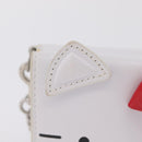 Balenciaga Chain Shoulder Compact Wallet Leather 2way White 623241 Auth 202531M-2