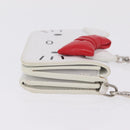 Balenciaga Chain Shoulder Compact Wallet Leather 2way White 623241 Auth 202531M-4