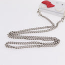 Balenciaga Chain Shoulder Compact Wallet Leather 2way White 623241 Auth 202531M-8