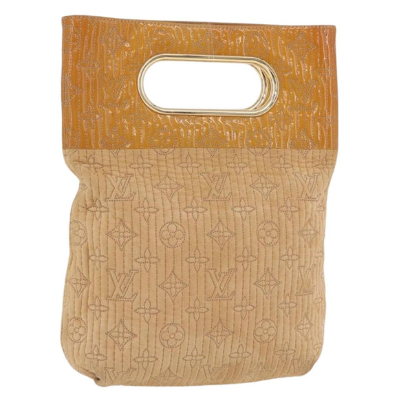 LOUIS VUITTON Monogram Motard After dark Clutch Bag Beige LV Auth 202532A