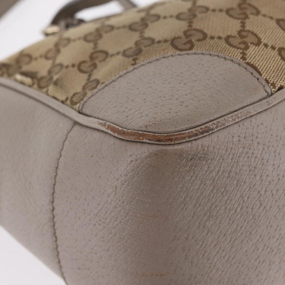 GUCCI GG Canvas Hand Bag 2way Beige Gold 353121 Auth 202533