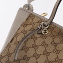 GUCCI GG Canvas Hand Bag 2way Beige Gold 353121 Auth 202533-24