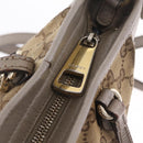 GUCCI GG Canvas Hand Bag 2way Beige Gold 353121 Auth 202533-25