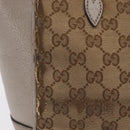 GUCCI GG Canvas Hand Bag 2way Beige Gold 353121 Auth 202533-5