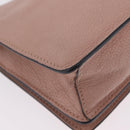 Miu Miu Chain Shoulder Bag Leather Pink Gold Auth 202534A-17
