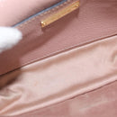 Miu Miu Chain Shoulder Bag Leather Pink Gold Auth 202534A-10