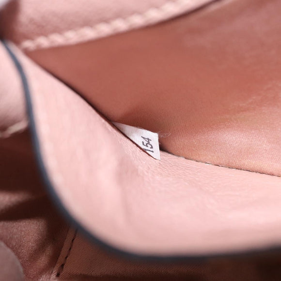 Miu Miu Chain Shoulder Bag Leather Pink Gold Auth 202534A